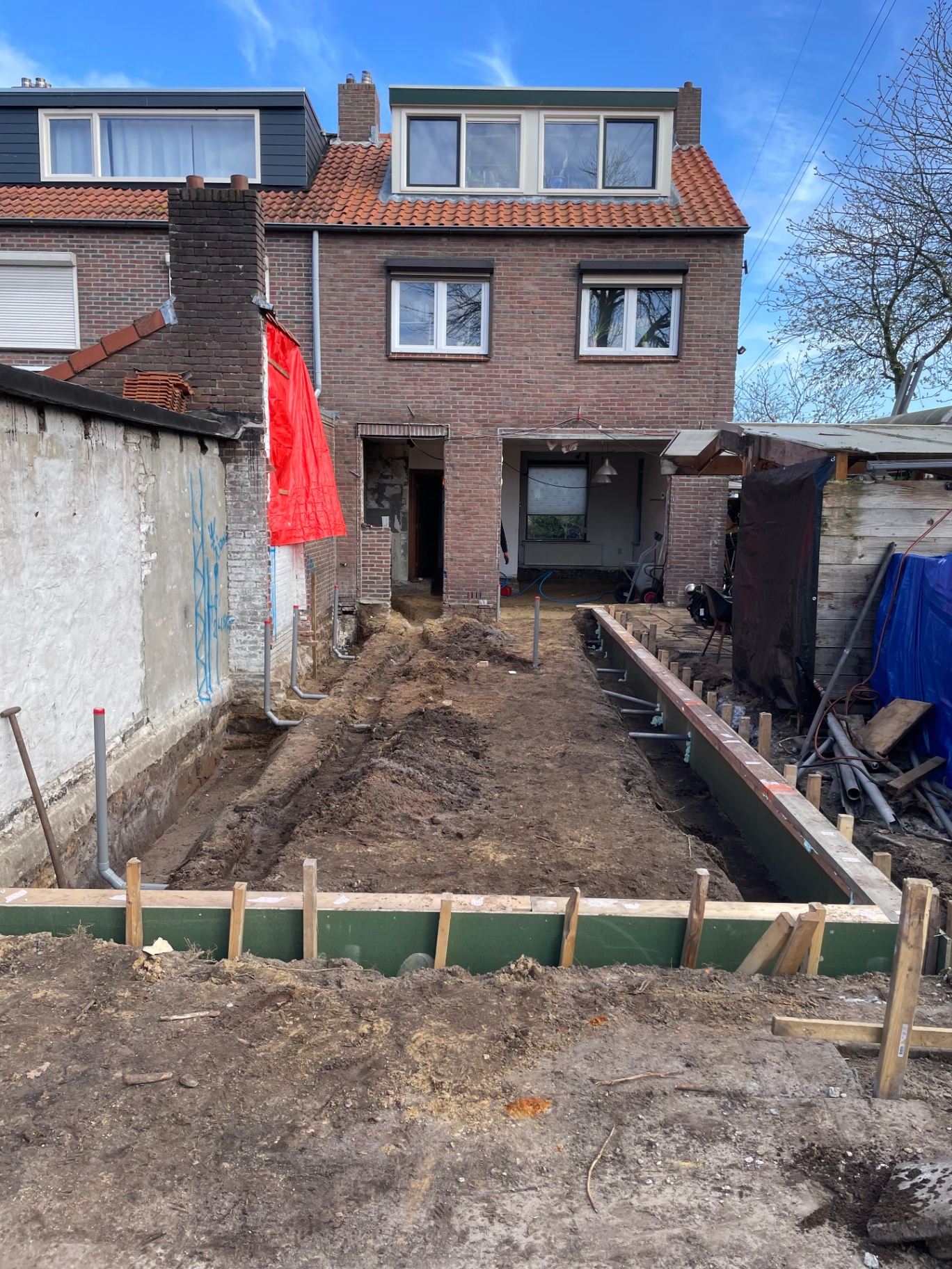 Van bestaande achterzijde naar complete woninguitbreiding – foto 2